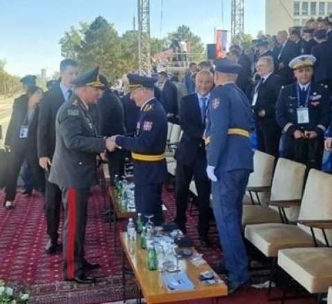 Kərim Vəliyev Belqraddakı hərbi paradda - Foto 