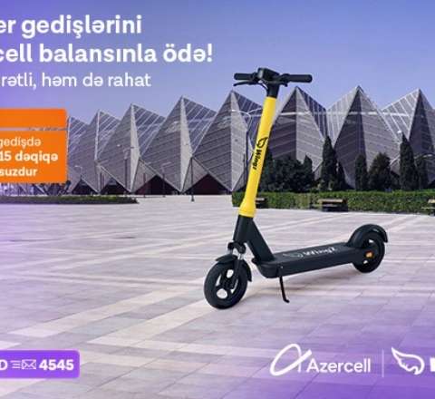 "Azercell" ilə şəhərdaxili mikromobillikdə yeni mərhələ  