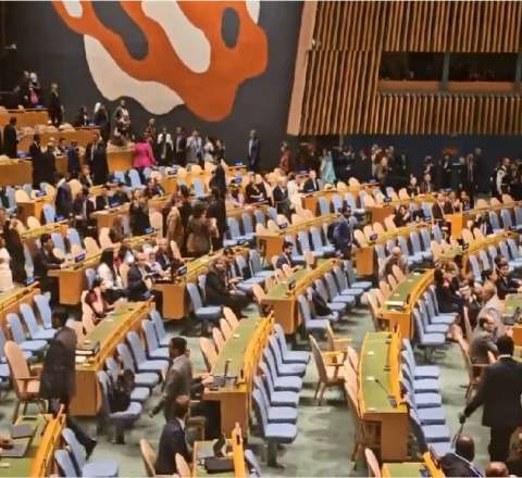 Netanyahunun BMT-də çıxışını boykot etdilər - Zal boşaldı - VİDEO 