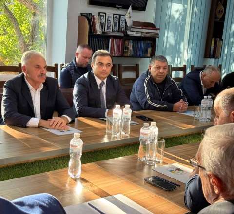 Ukraynanın Dövlət Xidmətinin rəhbəri Azərbaycan diasporunun qərargahında... - FOTO 