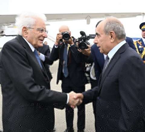 İtaliya Prezidenti Azərbaycana gəldi 