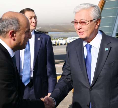 Tokayev də Azərbaycana gəldi - FOTO