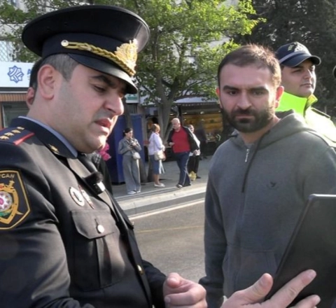 Piyadalara DƏRS: Polis ölüm anlarını göstərdi - VİDEO 