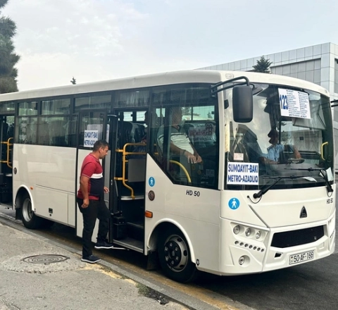 Narkotikin təsiri altında avtobus sürən şəxs saxlanıldı 