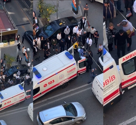 Bakıda avtomobil qadını xəstəxanalıq etdi 