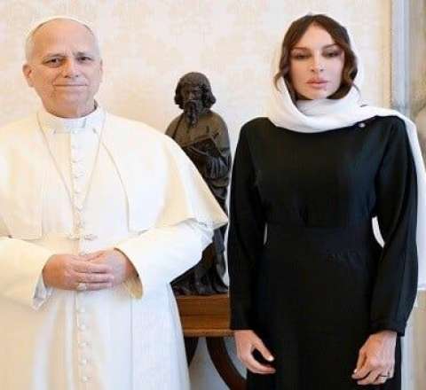 Mehriban Əliyeva Roma Papası ilə görüşdü 