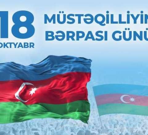 Azərbaycanın müstəqilliyinin bərpasından 34 il ötür 