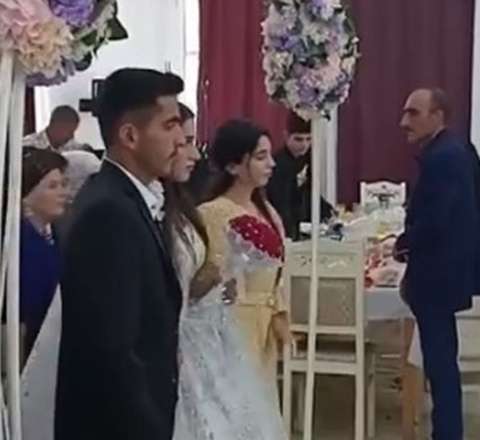 Əfsanənin yasa dönən toyundan görüntülər - VİDEO