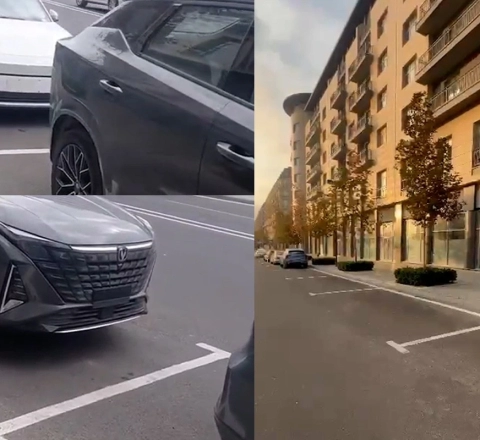 Ağ Şəhərdə sahibkar parklanma yerini qanunsuz zəbt etdi 