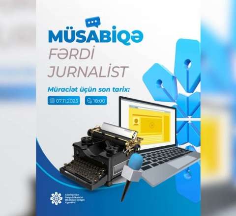 MEDİA jurnalistlər üçün müsabiqə elan etdi 