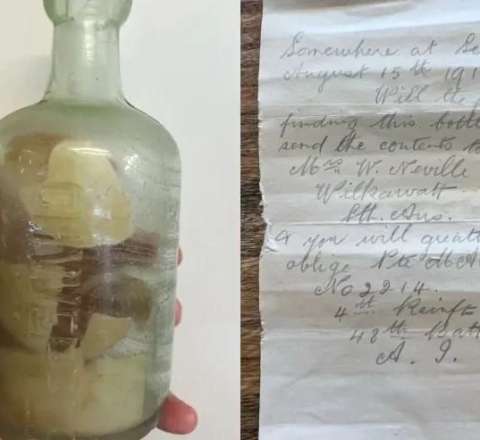 Müharibə məktubları 109 ildən sonra dənizdən tapıldı 