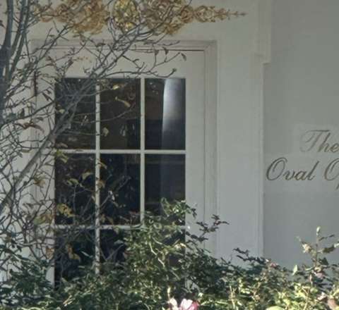 Donald Tramp pəncərəsinə lövhə asdı – “Oval Kabinet” 