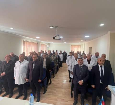  8 Noyabr – Zəfər Günü münasibətilə Yardımlı Rayon Mərkəzi Xəstəxanasında tədbir keçirilib 