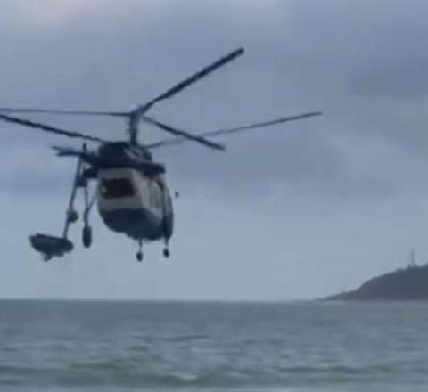 Xəzər sahilində helikopter qəzası – Dörd yüksək vəzifəlinin həlak olduğu hadisənin VİDEOsu 