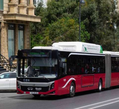 Sumqayıtdan Bakıya yeni avtobuslar – 18 metrlik uzunluqda 