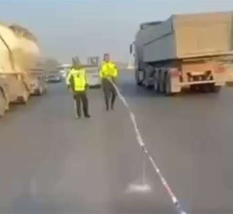 Bakı-Qazax yolundakı tıxac aradan qaldırıldı – VİDEO 