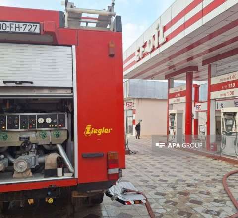 Şəmkirdə yancaqdoldurma məntəqəsində yanğın - VİDEO 