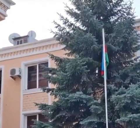 Raket düşən səfirliyimizdən GÖRÜNTÜLƏR 