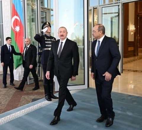 İlham Əliyevin Özbəkistana səfərindən - VİDEO 