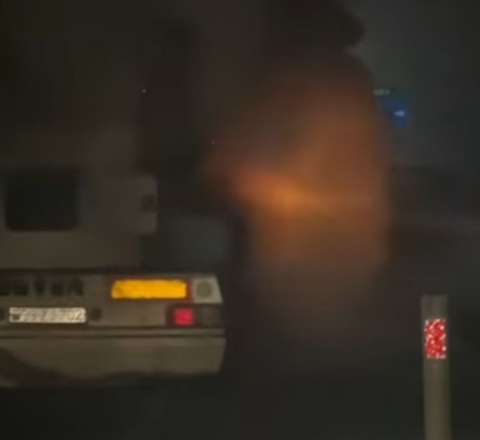 Ələt-Astara yolunda yük avtomobili yandı – VİDEO 