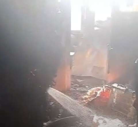 Bakıda yataqxanada yanğın - VIDEO 