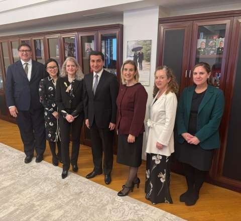 Hikmət Hacıyev Dövlət katibinin müavini ilə görüşdü – FOTO 