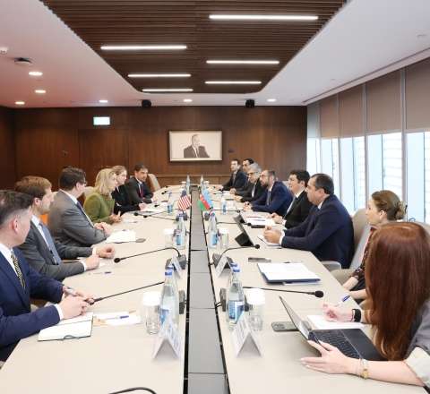 Nazirin birinci müavini ABŞ nümayəndə heyəti ilə görüşüb – FOTO 