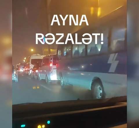 "20 Yanvar"da xaos: bir zolağı avtobuslar, digərini "manatlıqlar" zəbt edib - AÇIQLAMA+VİDEO 