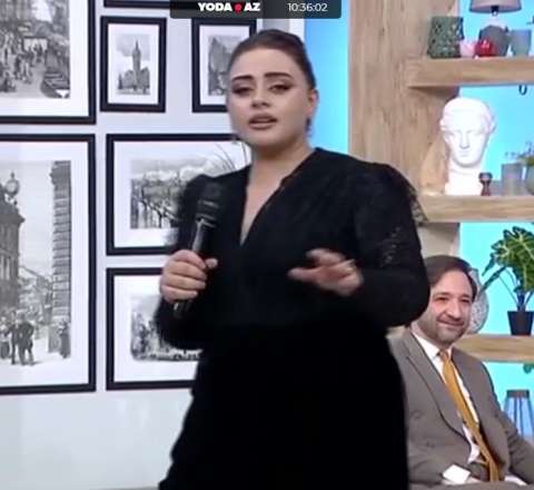 Almaxanımın qatıldığı veriliş yarımçıq dayandırıldı – VİDEO 