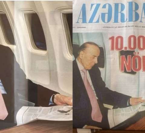 "Azərbaycan" qəzeti Heydər Əliyevlə bağlı fotonu saxtalaşdırdı 
