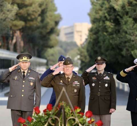 ABŞ-li general Azərbaycana gəldi – FOTO 
