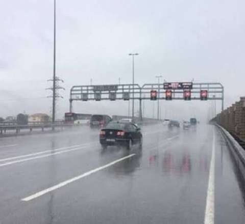 Bu yolda sürət həddi endirildi 