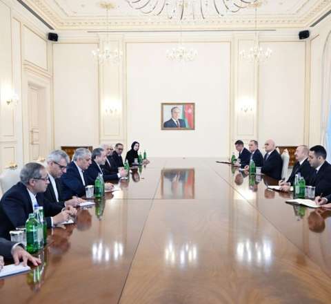 Prezident iranlı naziri qəbul etdi – FOTO 