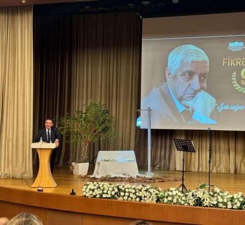 Ağdaşda Fikrət Qocanın 90 illiyi qeyd olundu - FOTO 