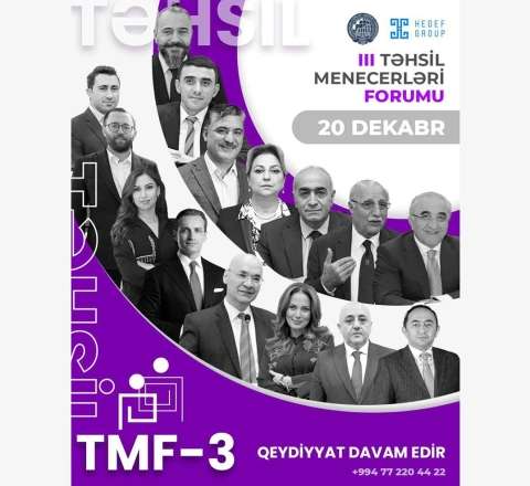 Bakıda III Təhsil Menecerləri Forumu  keçiriləcək 