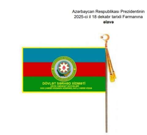 DSX-nin döyüş bayraqlarının təsvirində dəyişiklik edildi - FOTO 