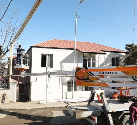 Kərkicahan qəsəbəsi qazlaşdırılır - FOTO+VİDEO 