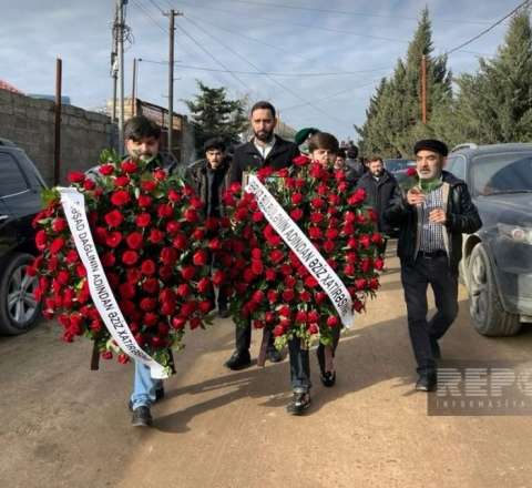Rəşad Dağlı Ağakərimin dəfninə əklil göndərdi – FOTO 