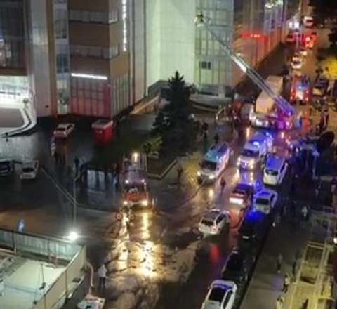 Məlhəm hospital yanır -  VİDEO