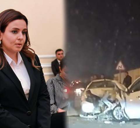 Hakimin öldüyü qəzanın görüntüləri - VİDEO 