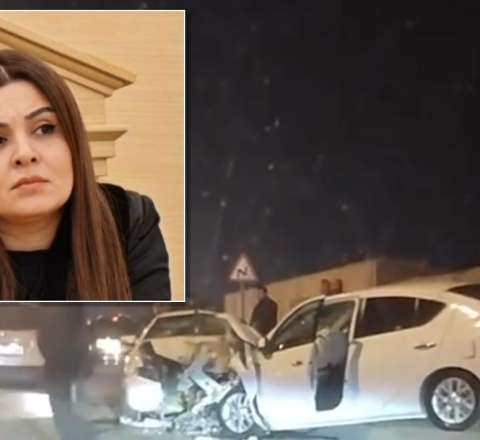 Hakimin öldüyü qəzanın görüntüləri - VİDEO 