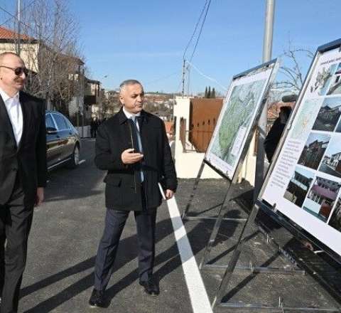 Prezident Xankəndiyə getdi 