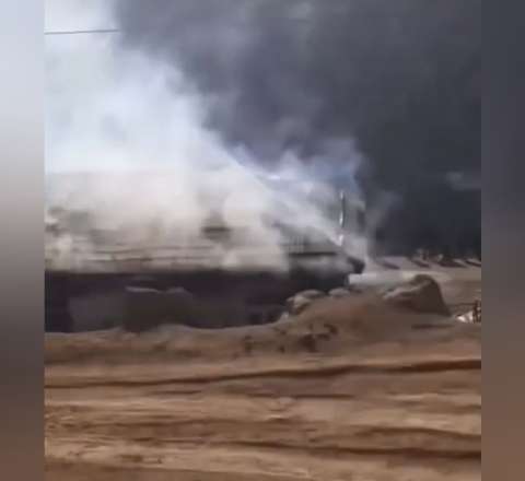 Lerikdə məktəbdə yanğın - VİDEO 