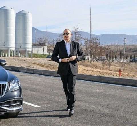 Prezident Xocalıda açılış etdi - FOTO 