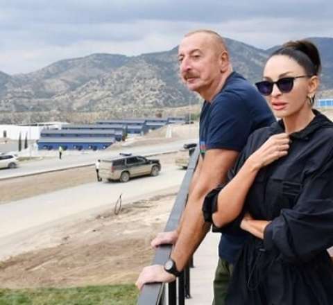 Prezident və xanımı Xankəndidədir 