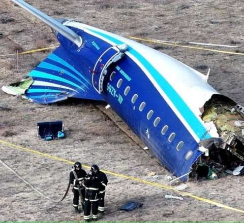 AZAL təyyarəsinin qəzadan əvvəlki son görüntüləri – VİDEO 