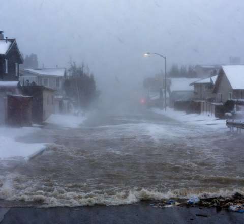 Kaliforniyada 72 saat yağış yağdı - ABŞ-də rekord 