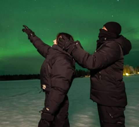 Arda Gülər sevgilisi ilə şimal işıqlarını izlədi - Foto 