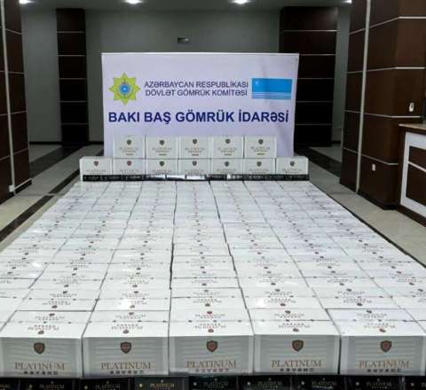 Gömrükdə 1 milyonluq siqaret əməliyyatı - VİDEO 