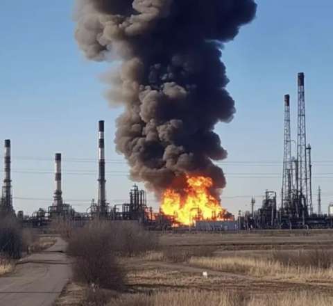 Ukrayna Rusiyada daha bir neft zavodunu vurdu – VİDEO 